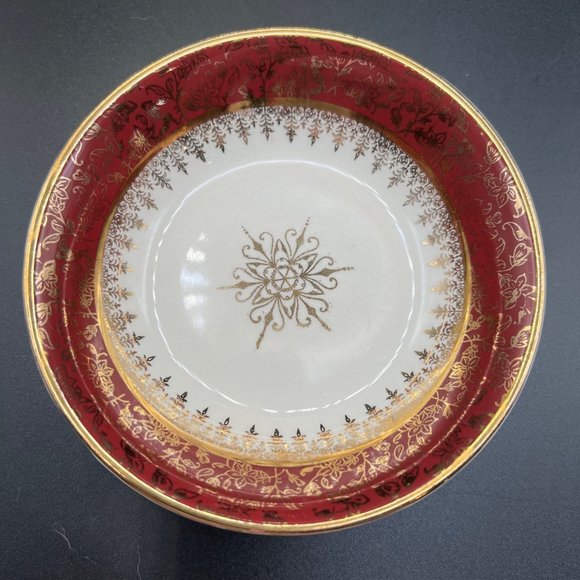 British Empire Ware Treasure O'Gold Fruit Dessert Sauce Bowl 22K Gilt Set of 4 - Picture 2 of 15